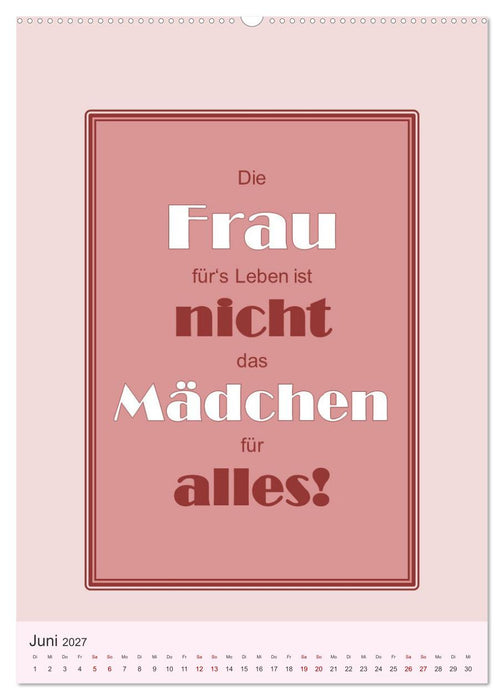 Was Mann über Frau wissen sollte und umgekehrt... (CALVENDO Premium Wandkalender 2027)