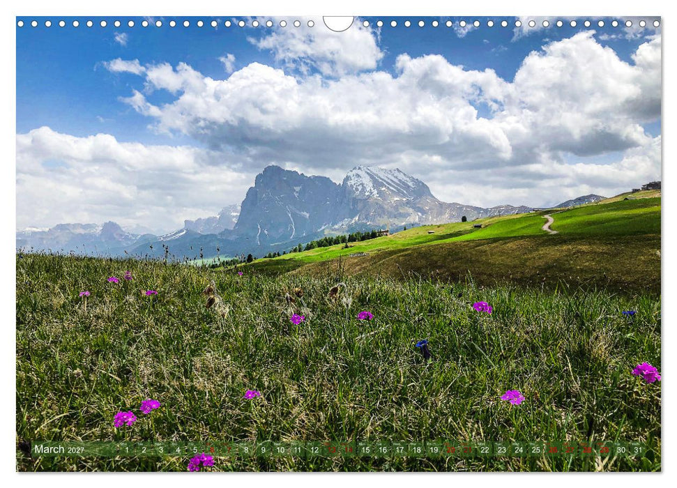 Fascinating Dolomite Alps (CALVENDO Monthly Calendar 2027)