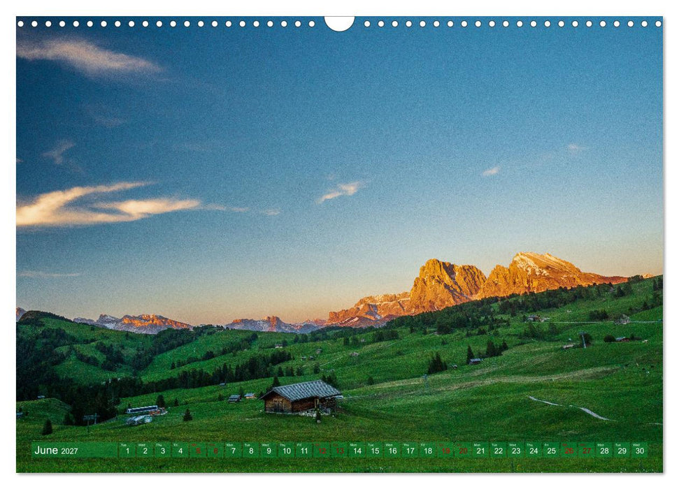 Fascinating Dolomite Alps (CALVENDO Monthly Calendar 2027)