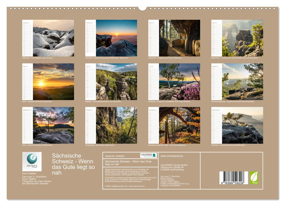 Sächsische Schweiz - Wenn das Gute liegt so nah (CALVENDO Premium Wandkalender 2027)