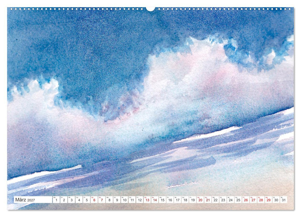Jahreszeiten in Aquarell (CALVENDO Wandkalender 2027)