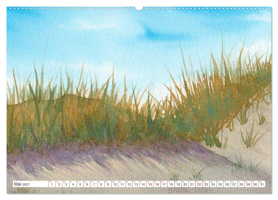 Jahreszeiten in Aquarell (CALVENDO Wandkalender 2027)