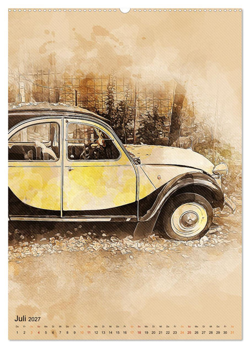 Die Ente - Automobil Legende (CALVENDO Premium Wandkalender 2027)