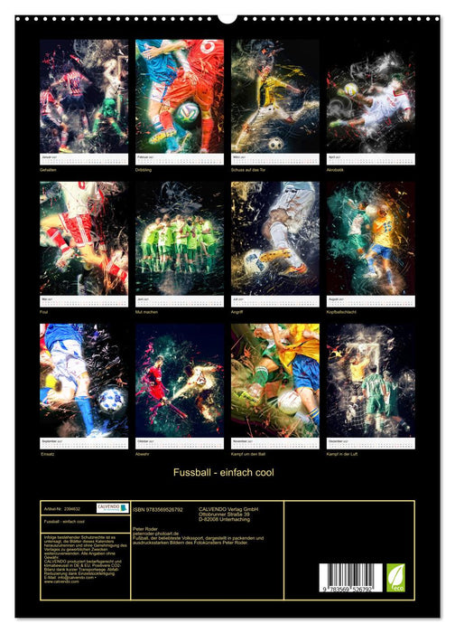 Fussball - einfach cool (CALVENDO Premium Wandkalender 2027)