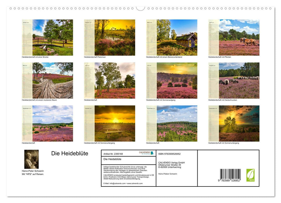 Die Heideblüte (CALVENDO Premium Wandkalender 2027)