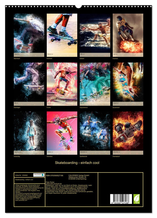 Skateboarding - einfach cool (CALVENDO Wandkalender 2027)