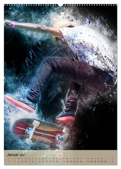 Skateboarding - einfach cool (CALVENDO Wandkalender 2027)