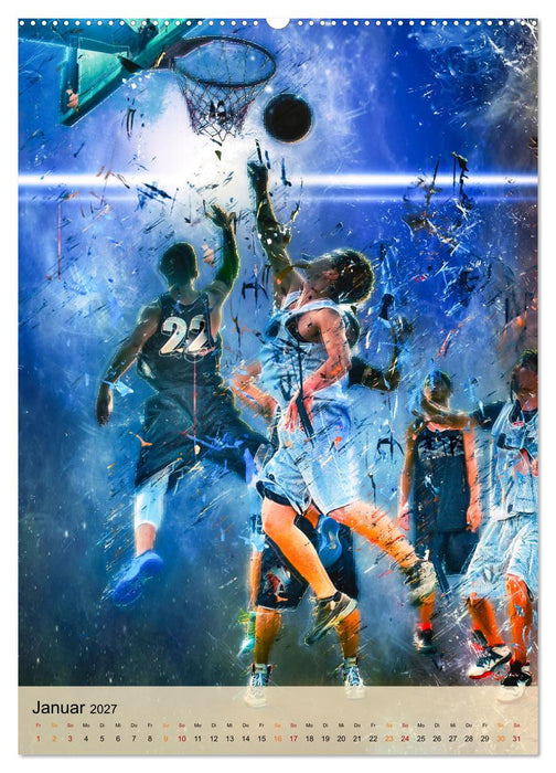 Basketball spektakulär (CALVENDO Premium Wandkalender 2027)