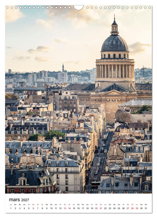 Visite de Paris (CALVENDO Calendrier mensuel 2027)