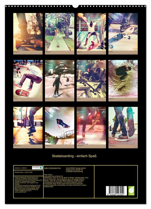Skateboarding - einfach Spaß (CALVENDO Premium Wandkalender 2027)