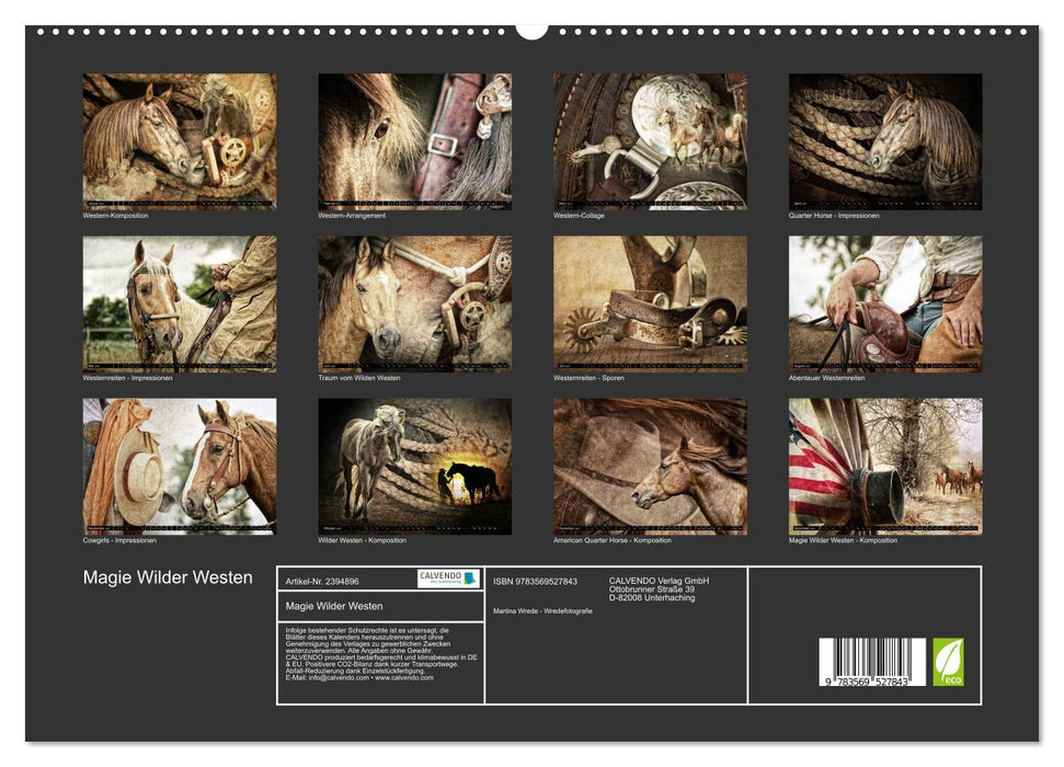 Magie Wilder Westen (CALVENDO Premium Wandkalender 2027)