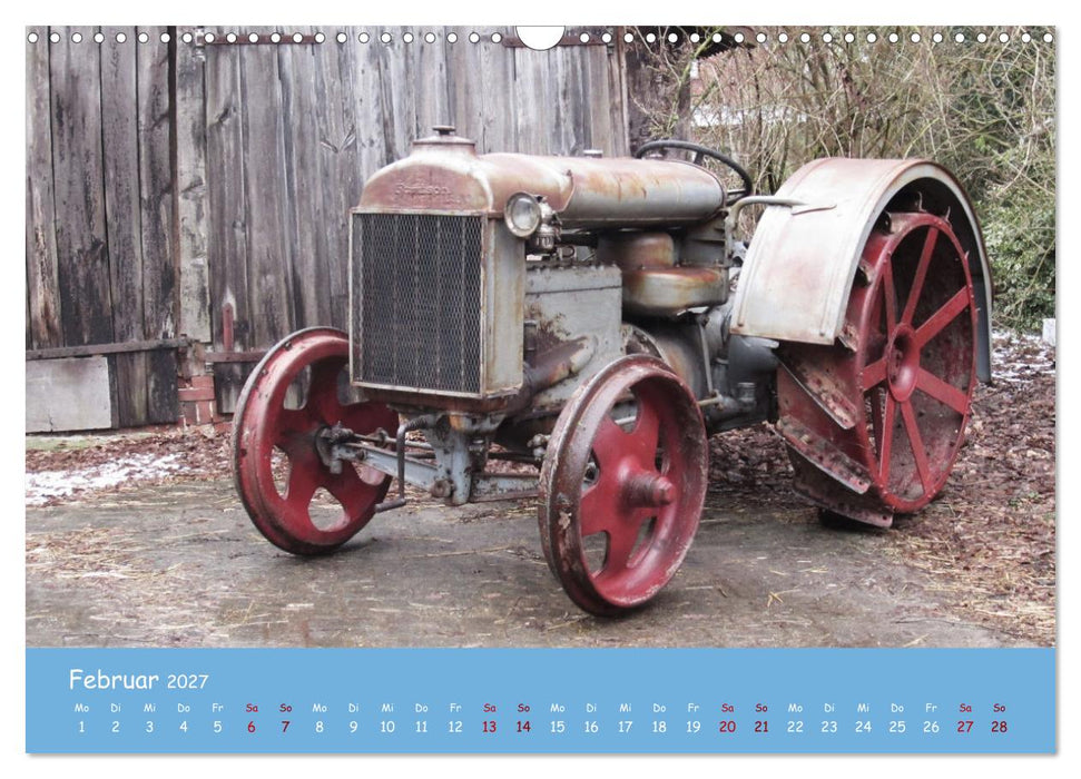 Historische Traktoren 2027 (CALVENDO Wandkalender 2027)
