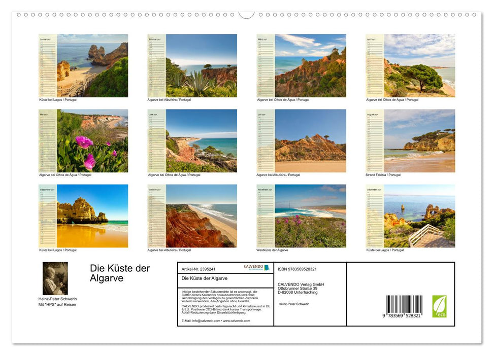 Die Küste der Algarve (CALVENDO Wandkalender 2027)
