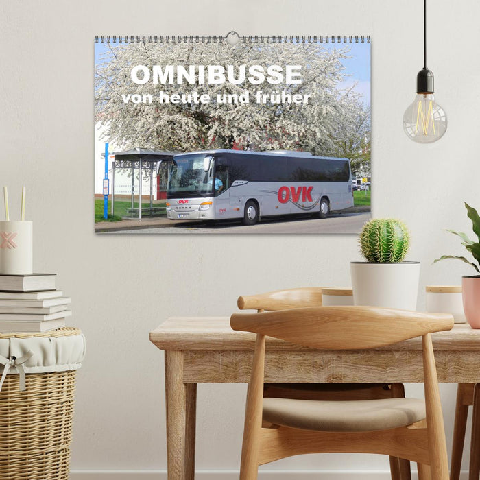 Omnibusse von heute und früher (CALVENDO Wandkalender 2027)