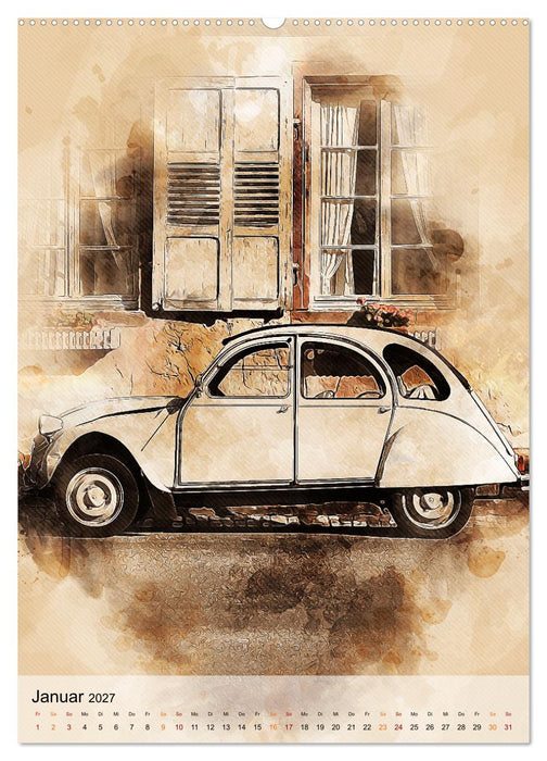 Die Ente - Automobil Legende (CALVENDO Wandkalender 2027)