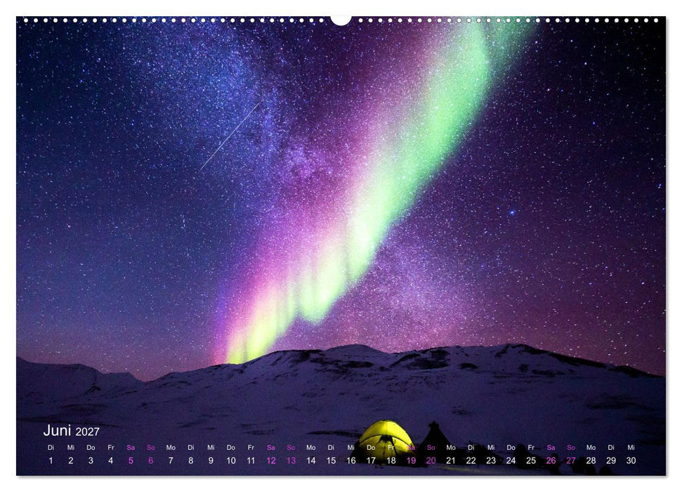 Magische Polarlichter der Erde (CALVENDO Premium Wandkalender 2027)