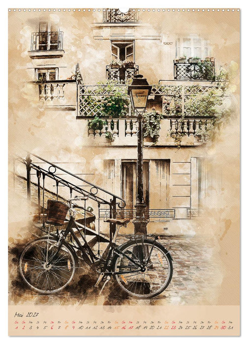 Paris - la Ville de l'amour (CALVENDO Premium Wandkalender 2027)