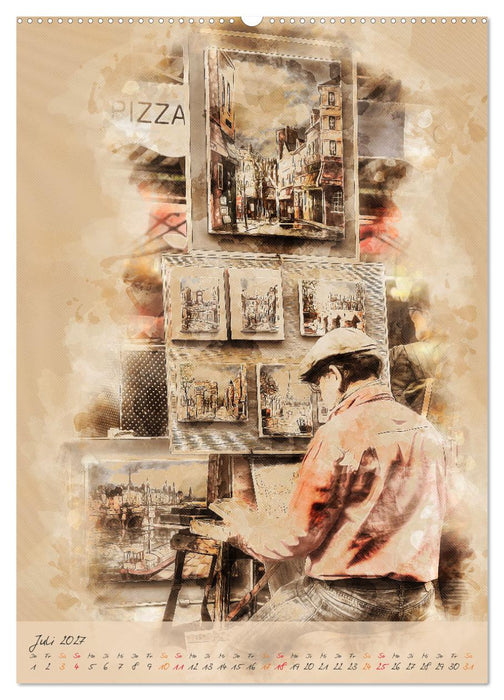 Paris - la Ville de l'amour (CALVENDO Premium Wandkalender 2027)