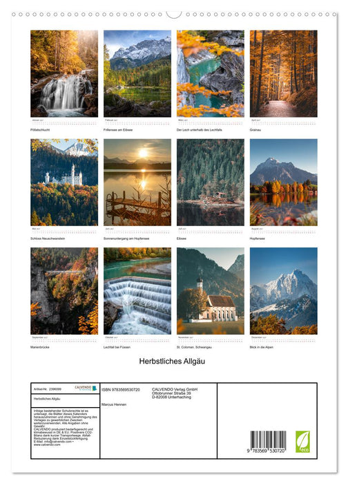 Herbstliches Allgäu (CALVENDO Wandkalender 2027)