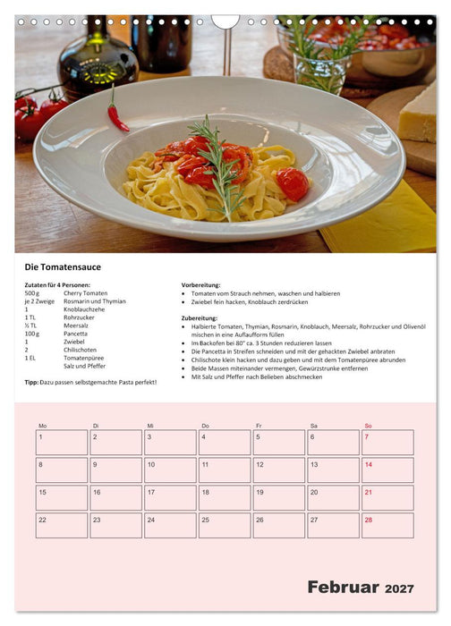 Der tolle Rezeptkalender (CALVENDO Wandkalender 2027)
