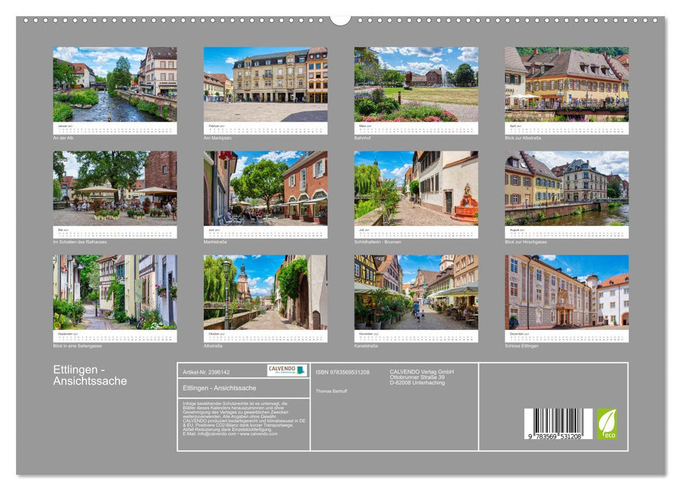 Ettlingen - Ansichtssache (CALVENDO Wandkalender 2027)