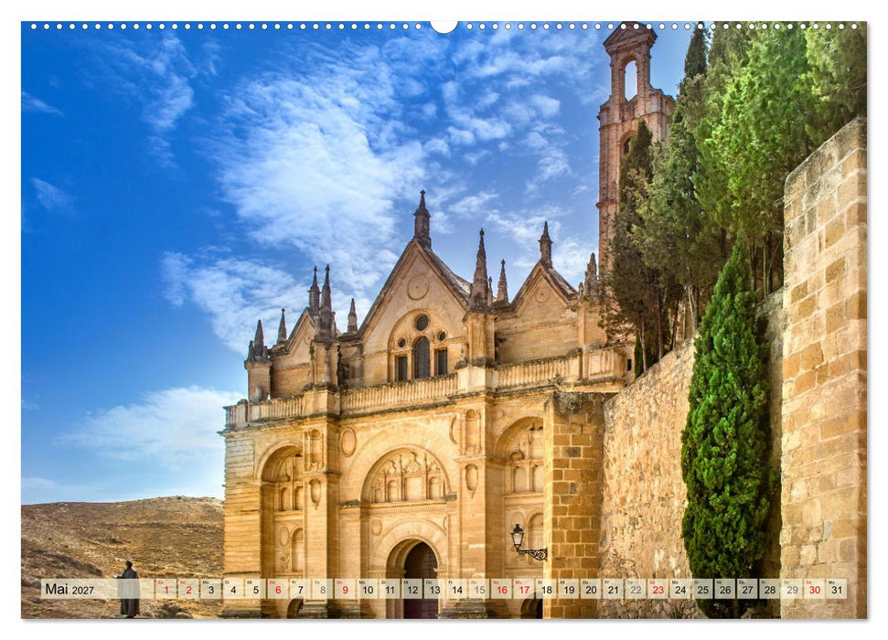 Zauberhaftes Südspanien: Malaga - Sevilla - Granada - Ronda - Antequera (CALVENDO Premium Wandkalender 2027)