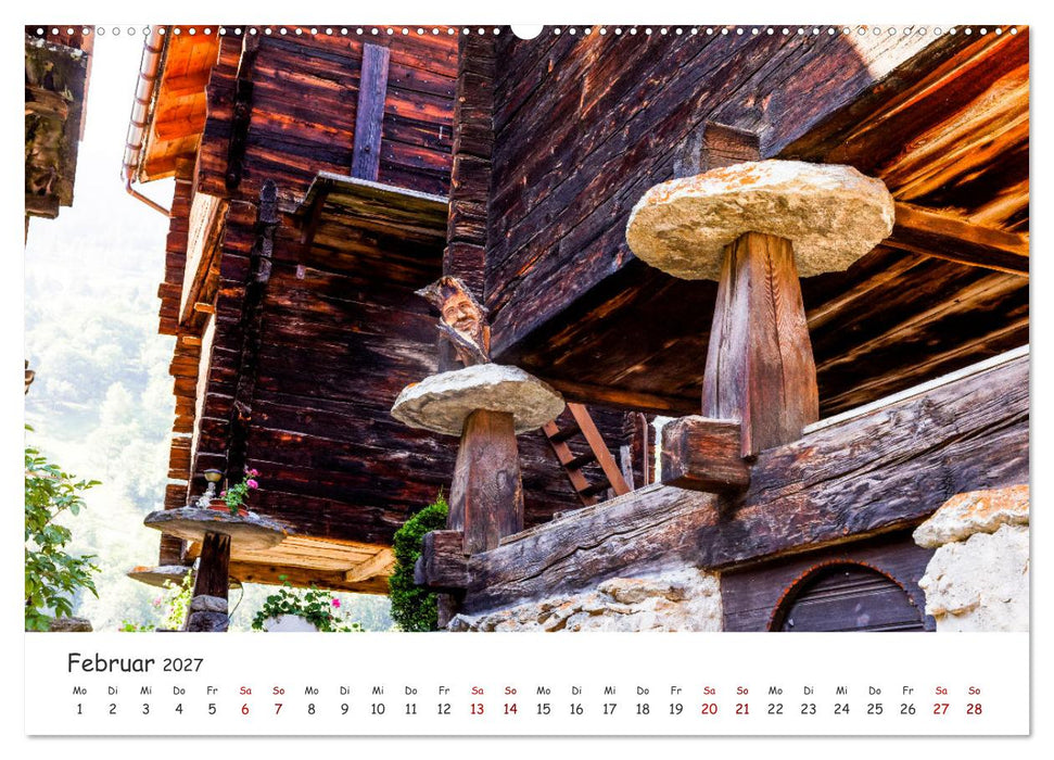 Der Kanton Wallis - einfach liebenswert (CALVENDO Premium Wandkalender 2027)