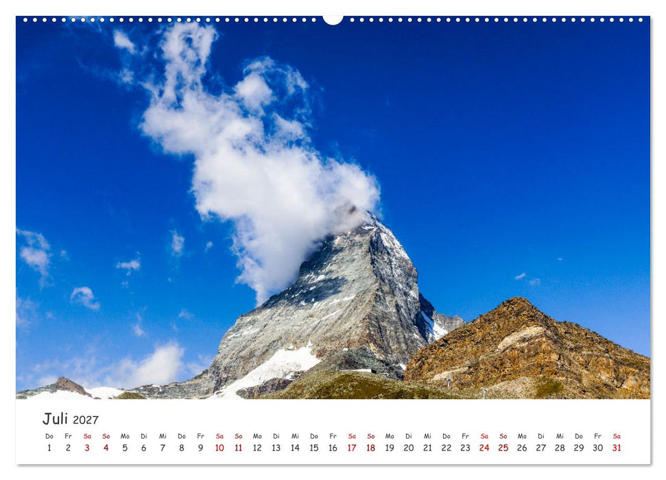 Der Kanton Wallis - einfach liebenswert (CALVENDO Premium Wandkalender 2027)