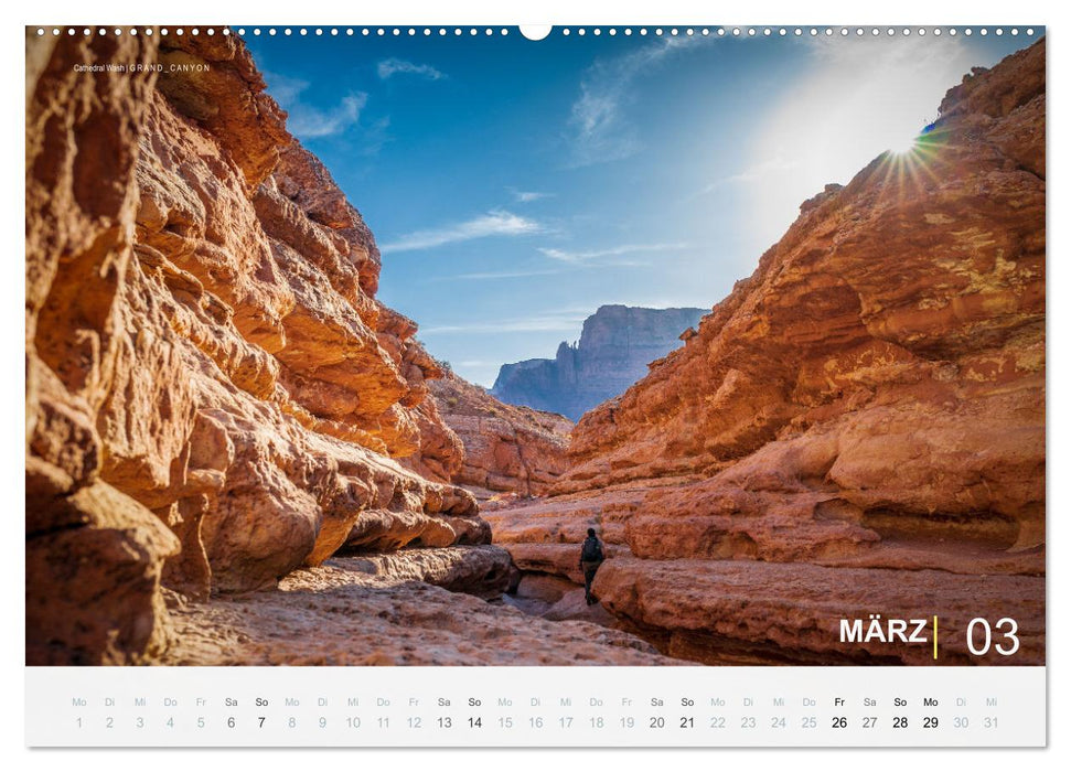 Wunderbare Wanderungen im Südwesten der USA (CALVENDO Premium Wandkalender 2027)