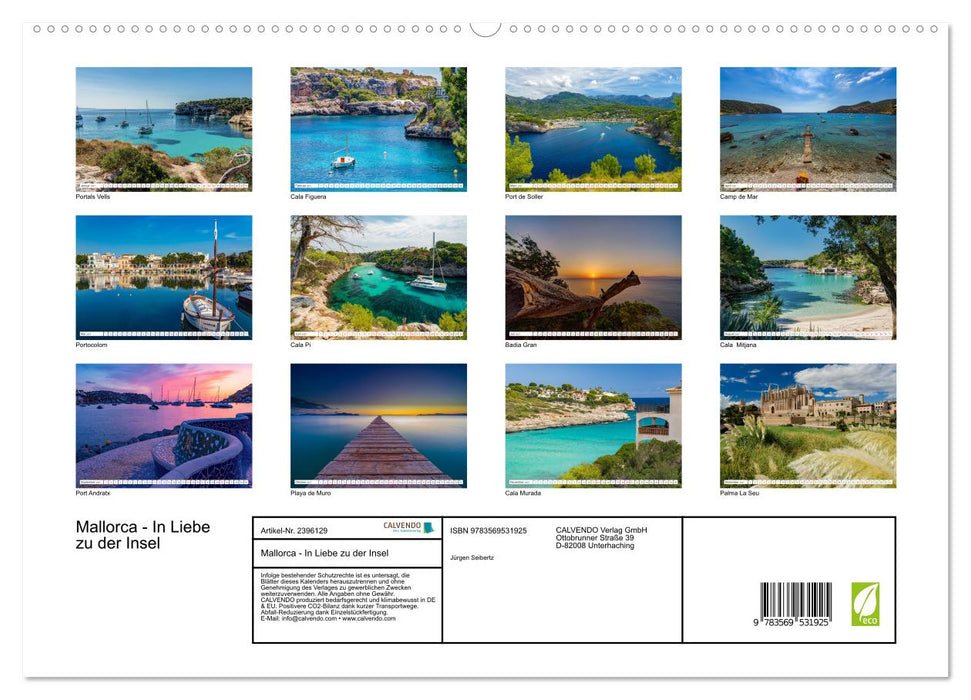 Mallorca - In Liebe zu der Insel (CALVENDO Wandkalender 2027)