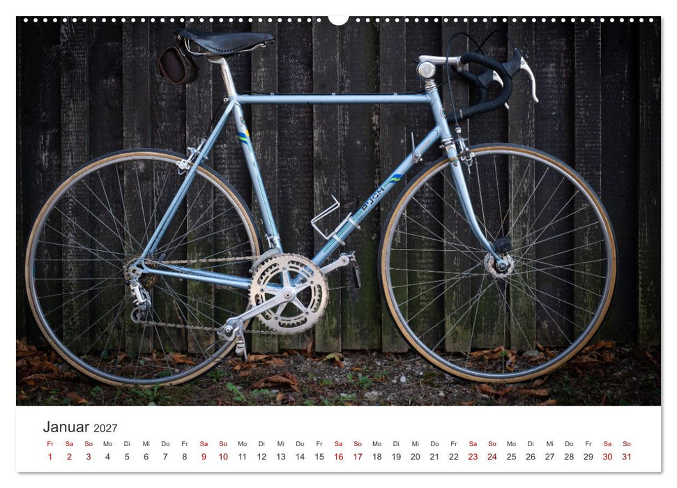 Stahlrenner - Rennrad-Klassiker aus Europa (CALVENDO Premium Wandkalender 2027)
