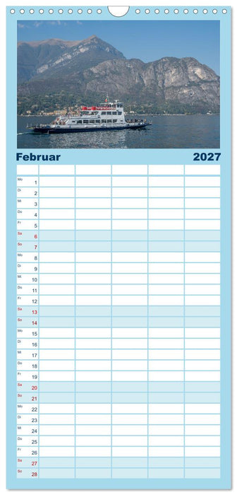 Como und der Comer See (CALVENDO Familienplaner 2027)