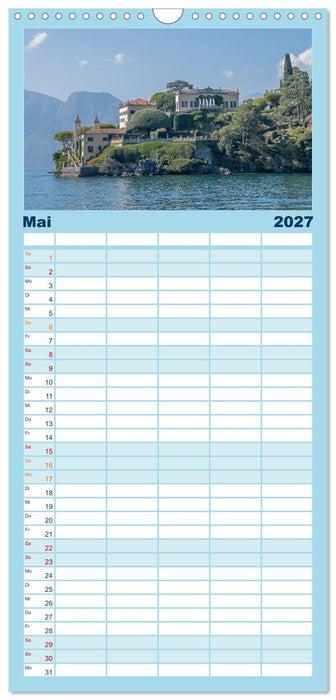 Como und der Comer See (CALVENDO Familienplaner 2027)