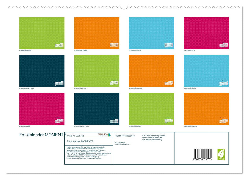 Fotokalender MOMENTE (CALVENDO Premium Wandkalender 2027)