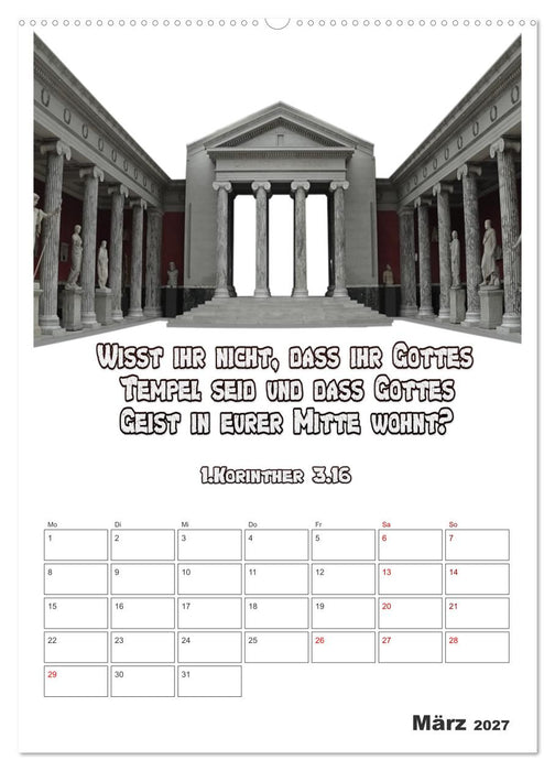 drei.sechzehn - Der Jesus Kalender (CALVENDO Premium Wandkalender 2027)