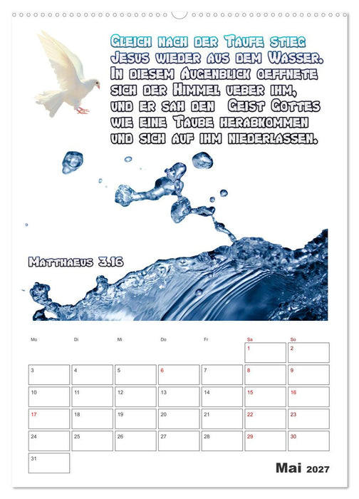 drei.sechzehn - Der Jesus Kalender (CALVENDO Premium Wandkalender 2027)