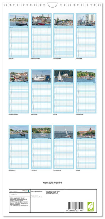 Flensburg maritim (CALVENDO Familienplaner 2027)