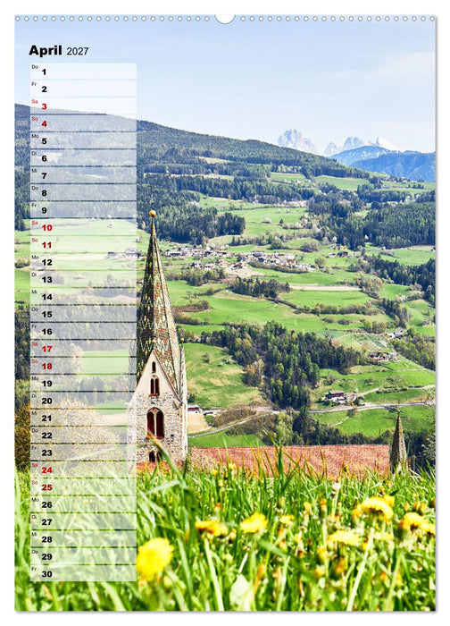 Süd-Tirol Terminplaner (CALVENDO Wandkalender 2027)