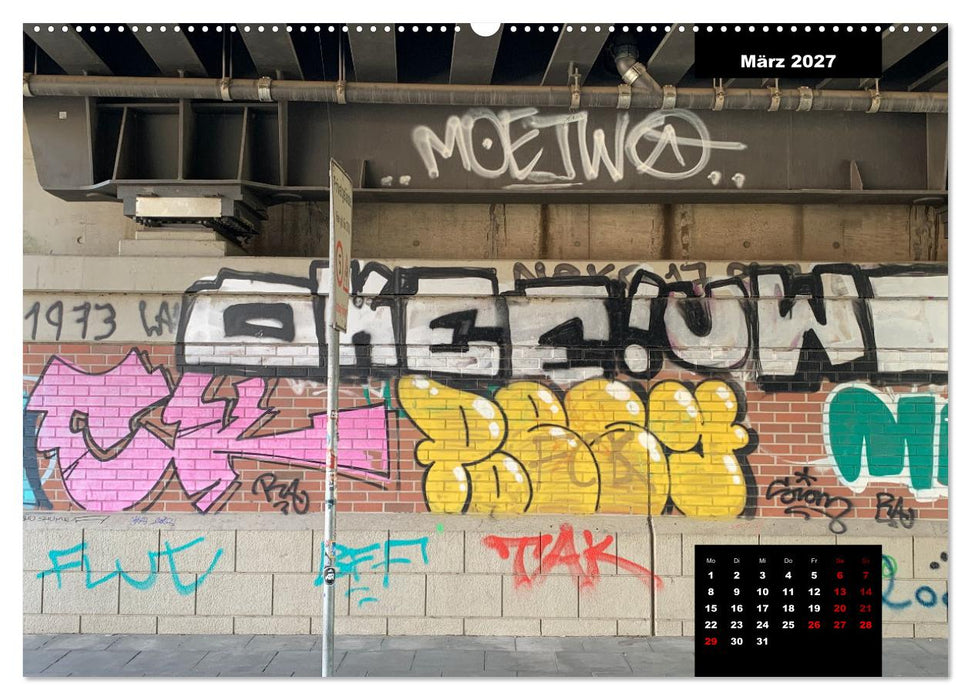 LOVE HAMBURG - GRAFFITI LOVERS (CALVENDO Wandkalender 2027)