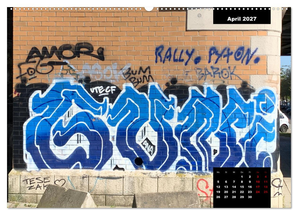 LOVE HAMBURG - GRAFFITI LOVERS (CALVENDO Wandkalender 2027)