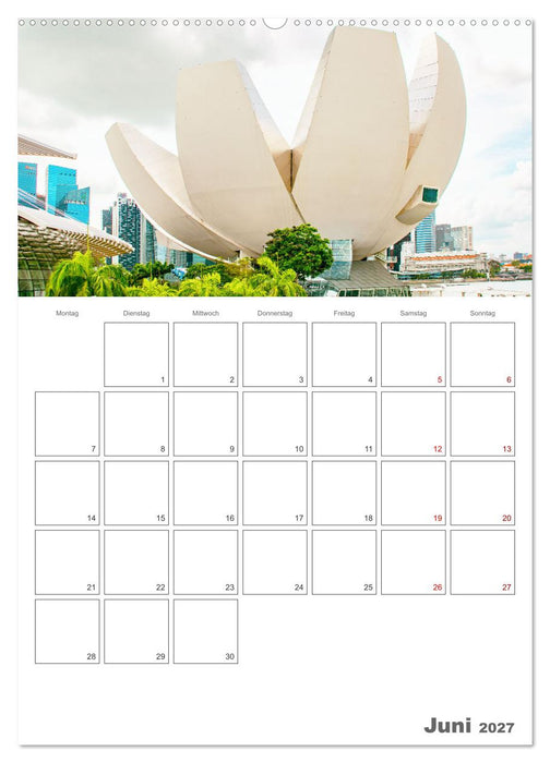 Unterwegs in Singapur (CALVENDO Wandkalender 2027)