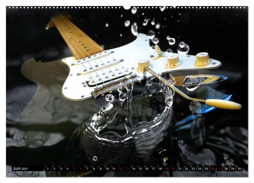 Gitarren im Wasser (CALVENDO Premium Wandkalender 2027)