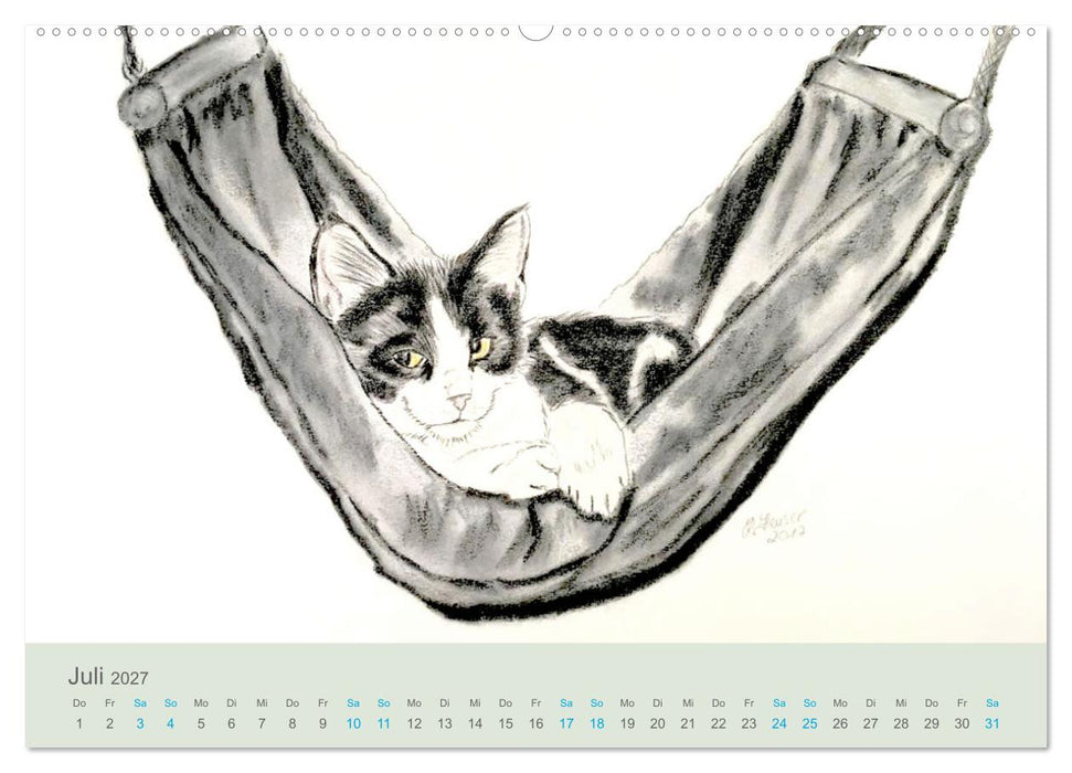 KATZEN PortraiTierART (CALVENDO Premium Wandkalender 2027)