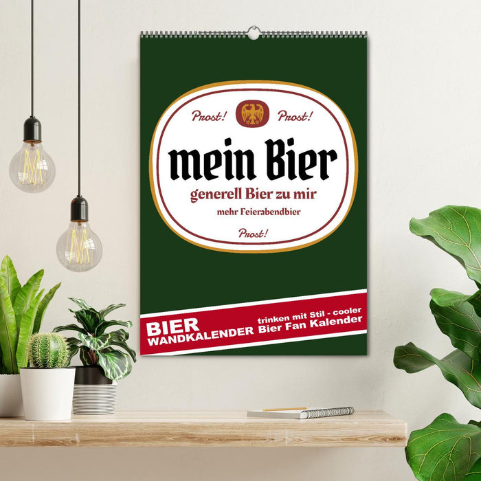 BIER Wandkalender -Trinken mit Stil (CALVENDO Wandkalender 2027)