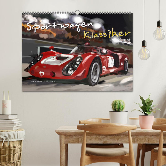 Sportwagen Klassiker Kunst (CALVENDO Wandkalender 2027)