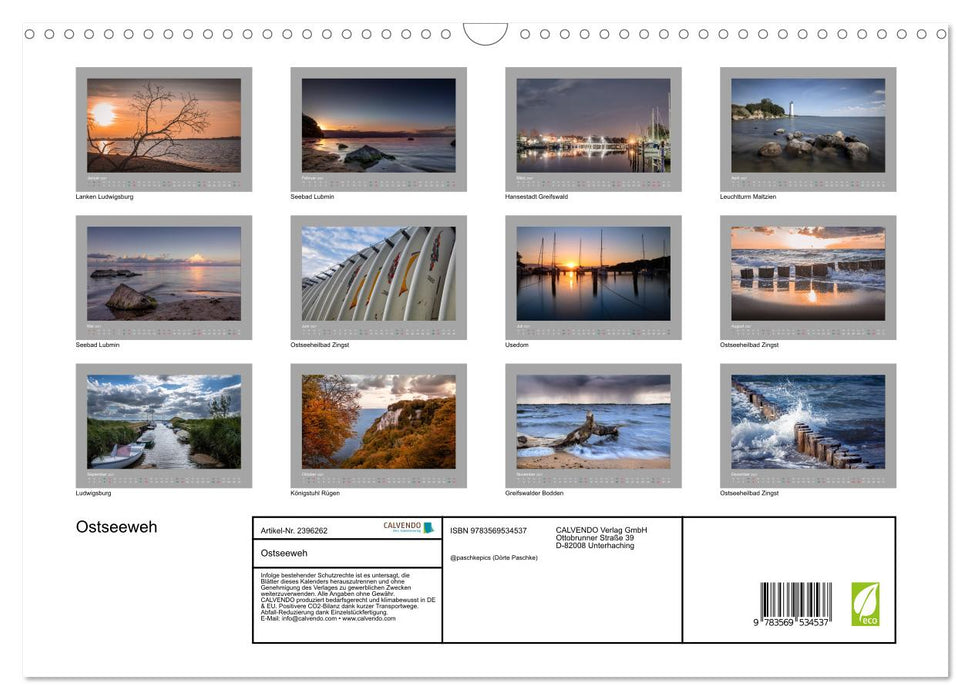 Ostseeweh (CALVENDO Wandkalender 2027)