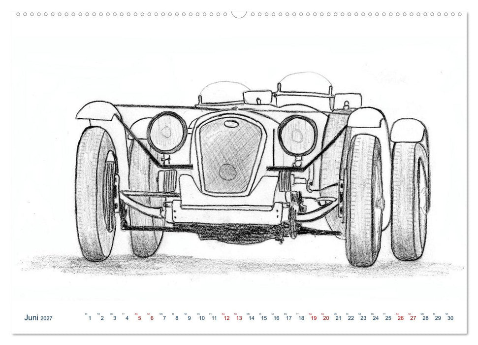Vintage Sports Cars (CALVENDO Wandkalender 2027)