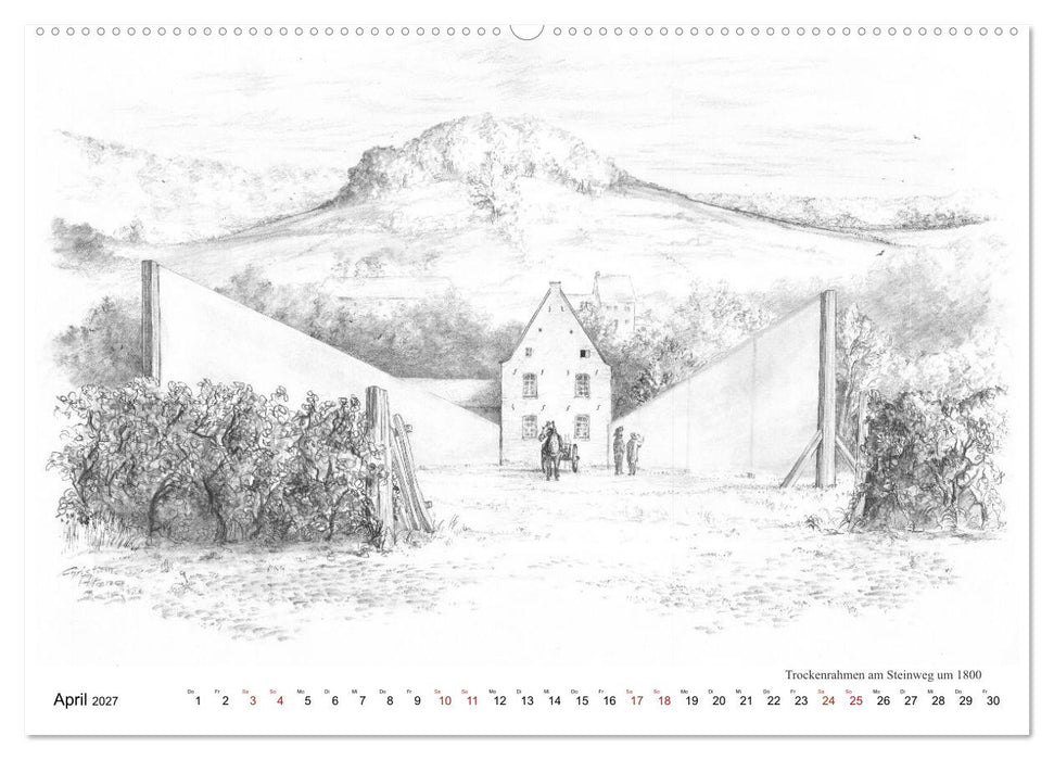 ZeitZeichnen - Stolberg vor unserer Zeit (CALVENDO Wandkalender 2027)