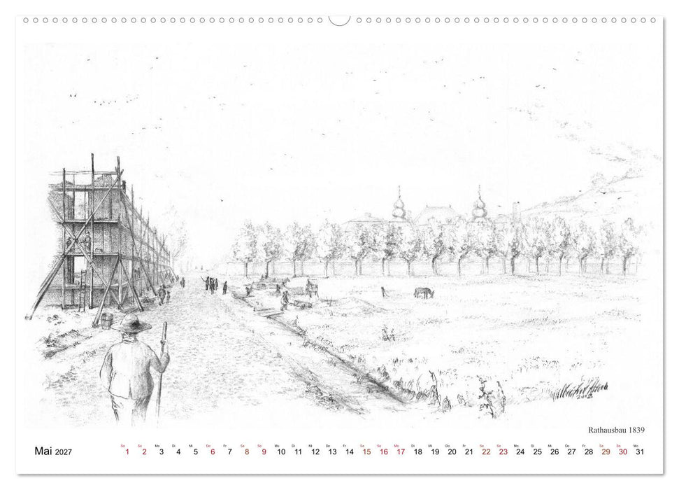 ZeitZeichnen - Stolberg vor unserer Zeit (CALVENDO Wandkalender 2027)