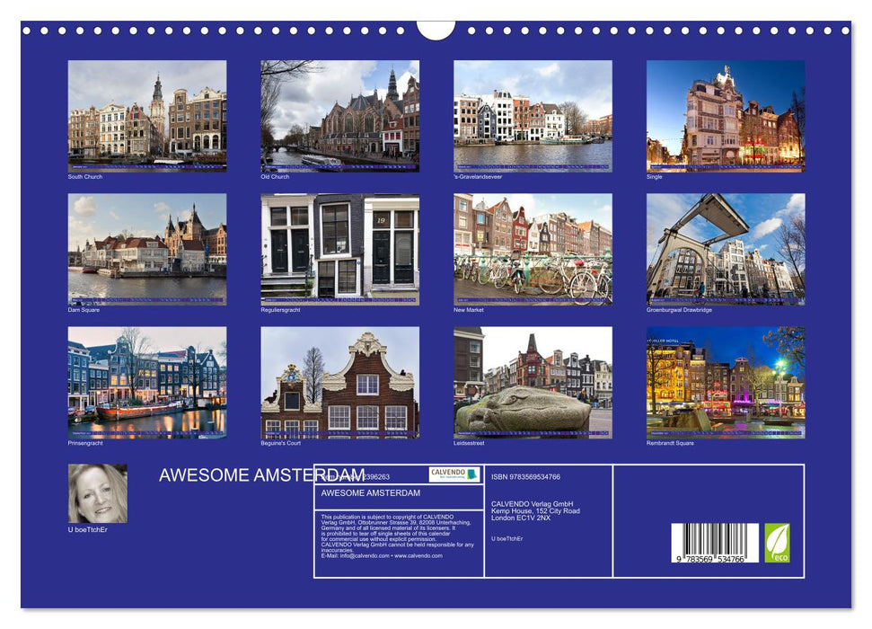 AWESOME AMSTERDAM (CALVENDO Monthly Calendar 2027)